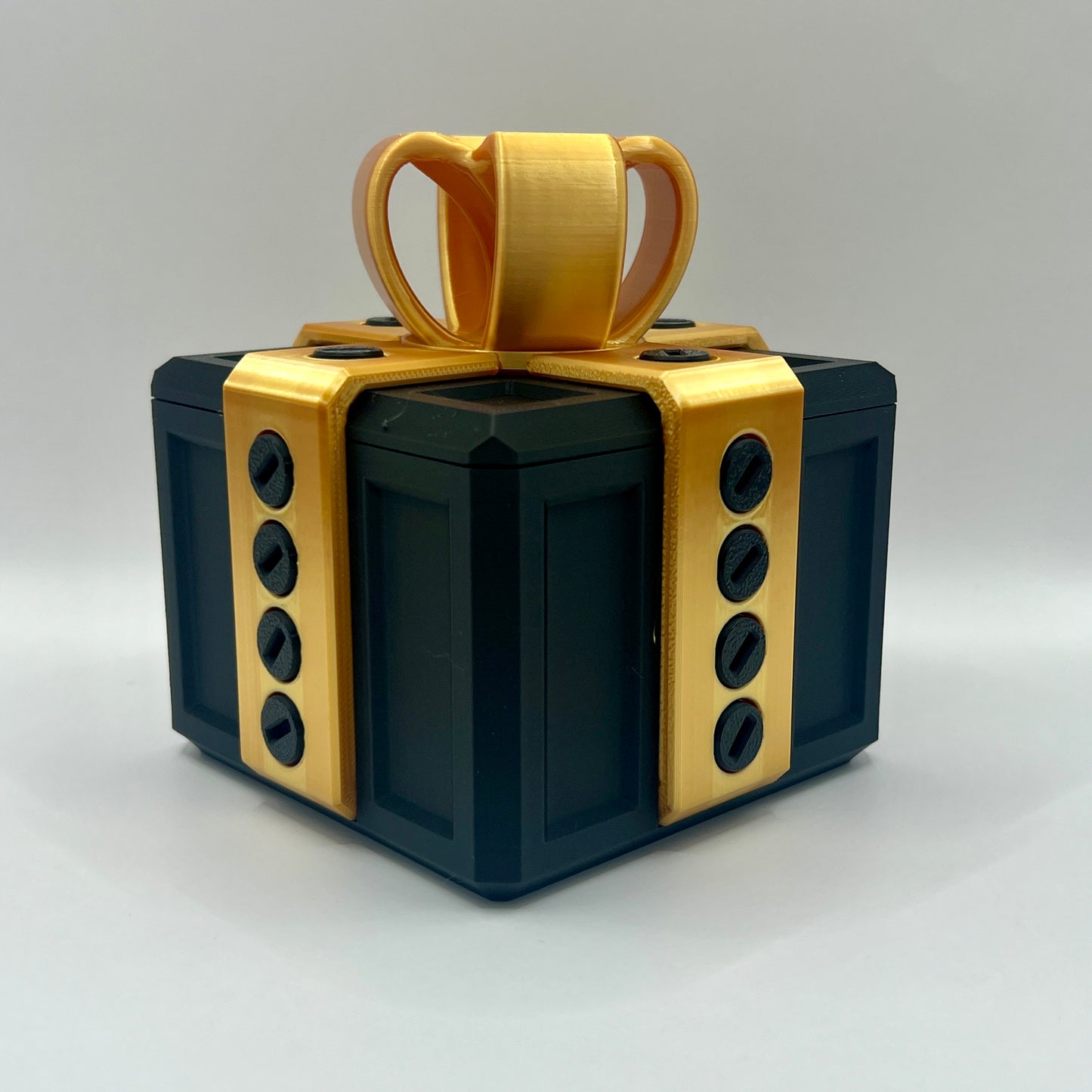 The Annoying Gift Box with 20 Bolts and a hidden key!