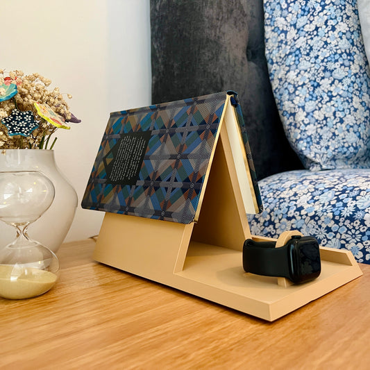 Bedside Organizer for Book Lovers - Reading Book Nook Book Caddy