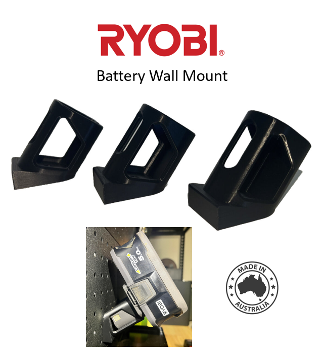Ryobi 18V Battery Holder Wall Mount Support
