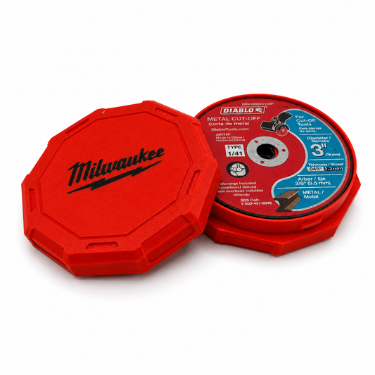 Milwaukee Style Grinder Disc Case Cut-Off Wheel Storage Holder