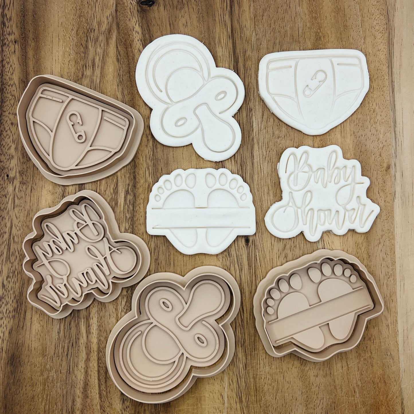 Baby Shower Cookie Cutters - Gingerbread and Embosser Fondant Cutout