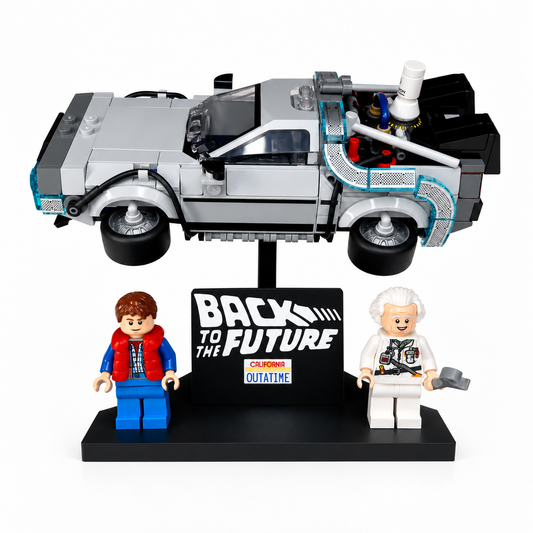 Lego Speed Champion Back to the Future Compatible Display Stand