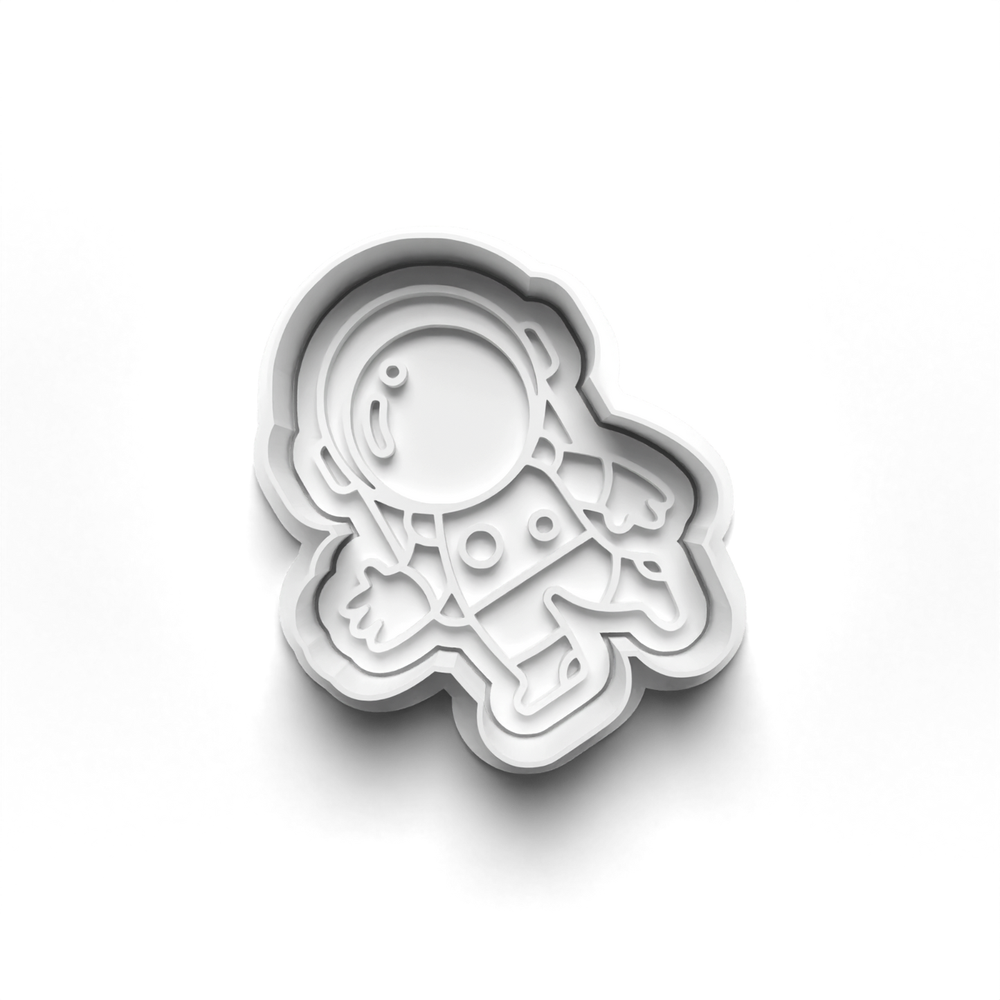 Spaceship Astronaut Cookie Cutters - Gingerbread and Embosser Fondant Cutout